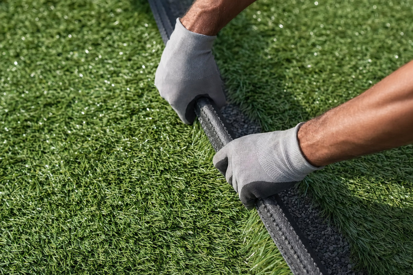 Artificial turf installation